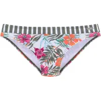Venice beach Bikinihousut 'Summer' oliivi / syreeni / tumma pinkki / valkoinen