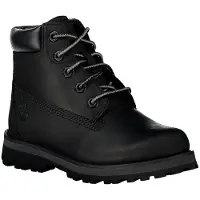 Timberland unisex for kids. TB0A28UD0011 Leather lace-up boots Courma Kid black (23), Flat, Laces, Casual, Sustainable, children's fashion
