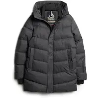 Superdry for man. M5011980A Quilted jacket City Chevron grey (S), Casual, Recycled Polister, Sustainable