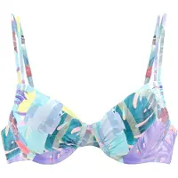 Venice beach Bikinitoppi 'Varia' turkoosi / vaaleansininen / keltainen / pastellinvioletti