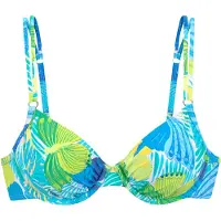 Sunseeker Bikinitoppi sininen / vihreä / valkoinen