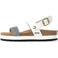 Bayton Remmisandaalit 'Almeria' beige / sininen / valkoinen
