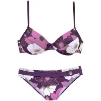 LASCANA Bikini lila / karhunvatukka / valkoinen