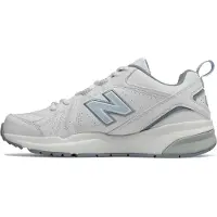 New Balance for woman. WX608V5 WX608V5 Slip Resistant Leather Sneakers white (37), Flat, Laces, Casual
