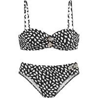 Vivance Bikini beige / musta / valkoinen