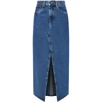 Pepe Jeans for woman. PL901168CT9 Maxi skirt Hw blue (L), Casual, Cotton, Denim, Sustainable