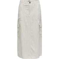ONLY Onlmalfy-Caro Linen Long Skirt Pnt - White - S