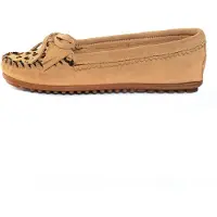 Minnetonka Mokkasiina 'Kilty Plus' konjakki / vaaleanruskea / musta