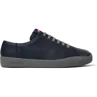 Camper for man. K100479-051 Peu Touring navy leather sneakers (40), Flat, Laces, Casual