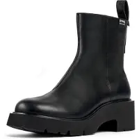 Camper for woman. K400725-001 Leather ankle boots Milah black (36), 5 to 8 cm, None, Classic