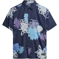 Superdry for man. M4010353A Hawaiian shirt navy (XXL), Casual, Modal, Short sleeve