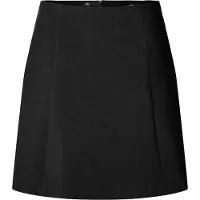 Selected Slwrita Mw Short Skirt Fd Noos - Black - 34