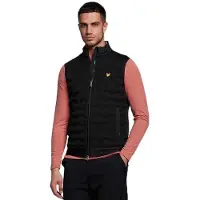 Lyle & Scott Check Quilt Back Fleece Liivi