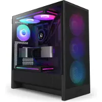 NZXT H5 Flow RGB (2024) -miditornikotelo ikkunalla, musta