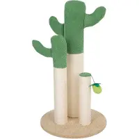 TIAKI Nature Cactus -raapimispylväs kissoille vihreä