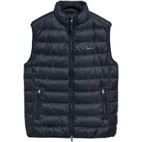 Gant for man. 7006299 Lightweight down jacket navy (S), Casual, Classic, Sleeveless / Straps, Recycled Polister, Sustainable