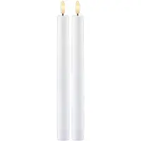 Sirius Home Sille Genopladelig Krone 2 Stk Sæt - White - ONE SIZE