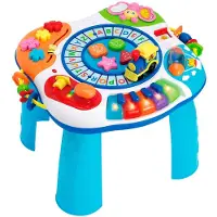 WINFUN Espanjankielinen Juna-ja Pianolelupöytä