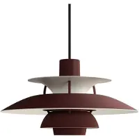 Louis Poulsen PH 5 -kattovalaisin Ø300, Monochrom burgundy