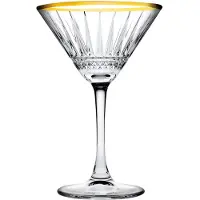 Pasabahce martini lasi Elysia Gold, 220 ml, 4 kpl
