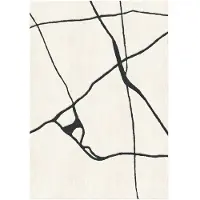 Layered Gute matto /valkoinen 300x400 Cm - Kuviolliset matot Villa Musta - DELTABW300400