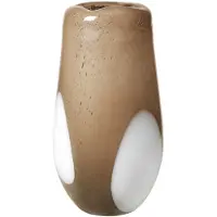 Broste Copenhagen - Ada Dot Maljakko 37 cm Ruskea/Valkoinen