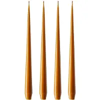 Ester & Erik -kynttilä, 4-pakkaus lakattu mörk saffran, 32 cm