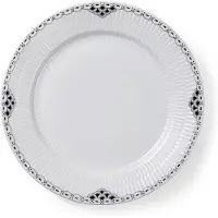 Royal Copenhagen - Black Lace Lautanen 27 cm Valkoinen/Musta