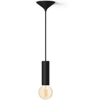Philips Tuotepaketti: Keskikokoinen Musta Ripustusjohto + Filamentti G93 Globe -lamppu, Säädettävä Valkoinen Valo
