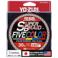 Yo-zuri Superbraid Fivecolor 300 M Punottu Siima
