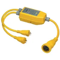 Hubbell Älykäs Y-sovitin Naaras 125/a Uros 50a 30a 250v
