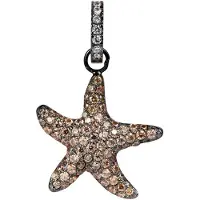 Lancaster Naisten riipus - - JLA-PEN-STAR4 - Kullattua metallia - Tähtimuotoinen kristalli - Elegantti