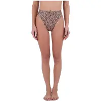 Hurley Max Leopard Moderate Tab Side Bikinien Alaosa