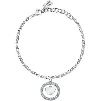 La Petite Story Love Br Ss Crystal Hoop Heart 16+3 Cm Rannekoru