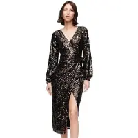 Superdry Sequin Wrap Pitkähihainen Midi-mekko