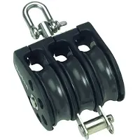 Barton Marine Kolmipyöräinen Kääntöpyörä Köyden Tuella 370kg 8 Mm