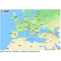 C-MAP Adrianmeren Ja Joonianmeren Kartta
