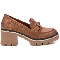 Refresh for woman. 17141701-CAMEL Moccasins 171417 camel (36), Brown, 5 to 8 cm, None, Casual, Imitation leather, Classic