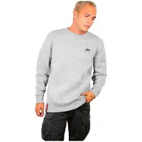 Alpha industries Collegepaita 'Basic Logo' harmaa
