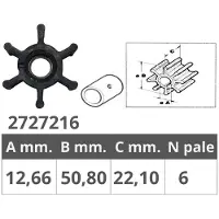 Jabsco 673-001 Alkuperäinen Siipipyörä