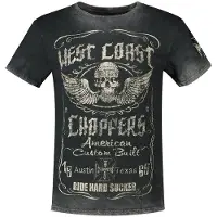 West Coast Choppers Ride Hard Sucker Vintage Lyhythihainen T-paita