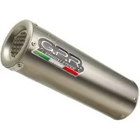 Gpr Exhaust Systems M3 Natural Titanium Full Line System Trident 660 21-22 Euro 5 Cat Hyväksytty äänenvaimennin Linkkipiipulla