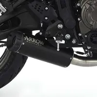 Arrow Rebel With Aluminium Dark End Cap Yamaha Xsr700 ´21-22 Hyväksytty äänenvaimennin