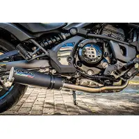 Gpr Exhaust Systems M3 Black Titanium Kawasaki Vulcan 650 S 2021-2024 E5 Round Homologoitu Täydellinen Linjajärjestelmä
