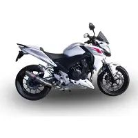 Gpr Exhaust Systems Deeptone Inox Honda Cb400 F 2013-2015 Round Homologoitu Slip On äänenvaimennin