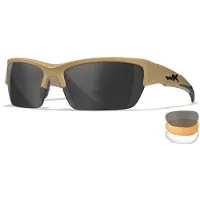 Wiley x WileyX VALOR 2.5 Grey/Clear/Light Rust Lenses Matte Tan Frame