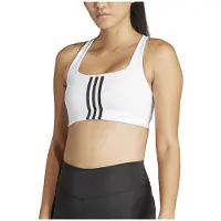 Adidas Urheilurintaliivit Powerimpact Medium Support 3-stripes - Valkoinen Nainen, koko XS C-D