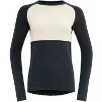 Devold Women's Expedition Merino Silk Shirt Ink/offwhite Kerrasto yläosat XS