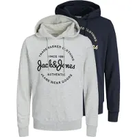 Jack & Jones Collegepaita 'JJForest' laivastonsininen / keltainen / meleerattu harmaa