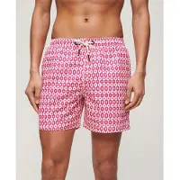 Superdry for man. M3010231A Printed swimming costume made from recycled material pink (XL), Beachwear, Sustainable, Recycled polyester
